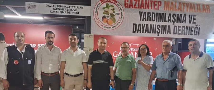Gaziantep Malatyalılar Yardımlaşma ve Dayanışma Derneği standını ziyaret ettik.